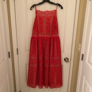 ASOS Red Lace Dress